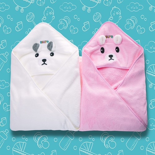 Ioly's Hooded Baby Bath Towels for Newborn Essentials 41" (Extra Large) Set of 2 - Picture 3 of 12