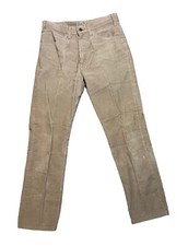 Vintage Levis 519 Corduroy Pants Mens 31x30 Khaki Straight Leg USA Made 80s