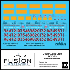 HO Scale Union Pacific Locomotive Patching Decal Set