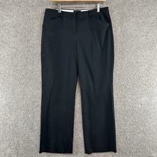 The Limited Women's Dress Pants Size 10R Black Mid Rise Straight Leg