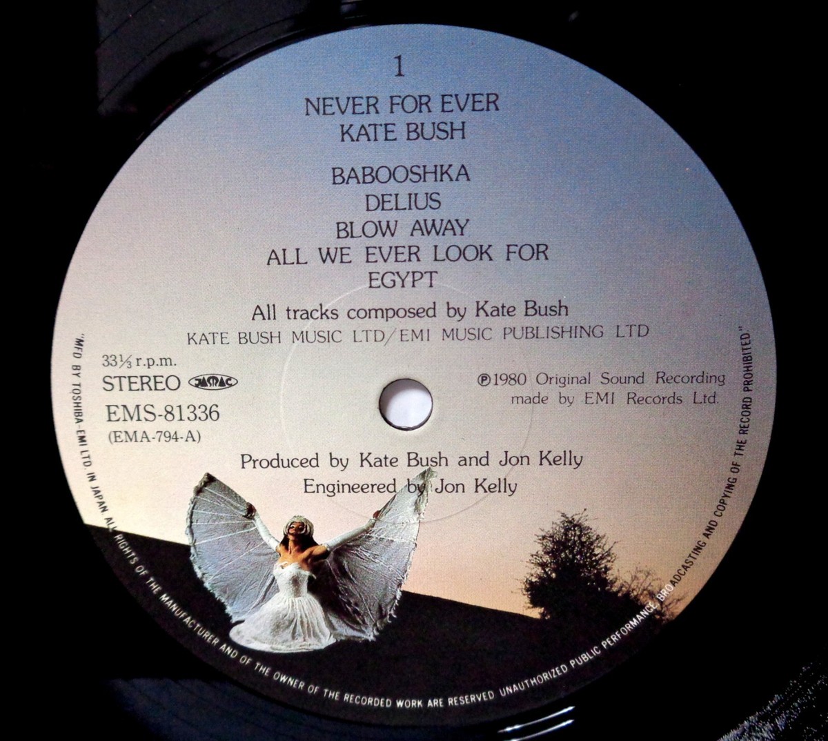 KATE BUSH NEVER FOR EVER 1980 EMI EMS-81336 JAPAN LP RARE VINYL | eBay