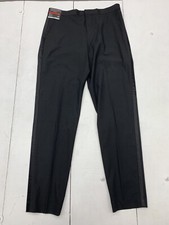 J Ferrar Mens Black Slim Fit Dress Pants Size 32 Long