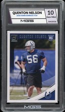 2018 Panini Donruss Quenton Nelson MGS GRADED 10 GEM #351 RC 🔥 Colts ROOKIE