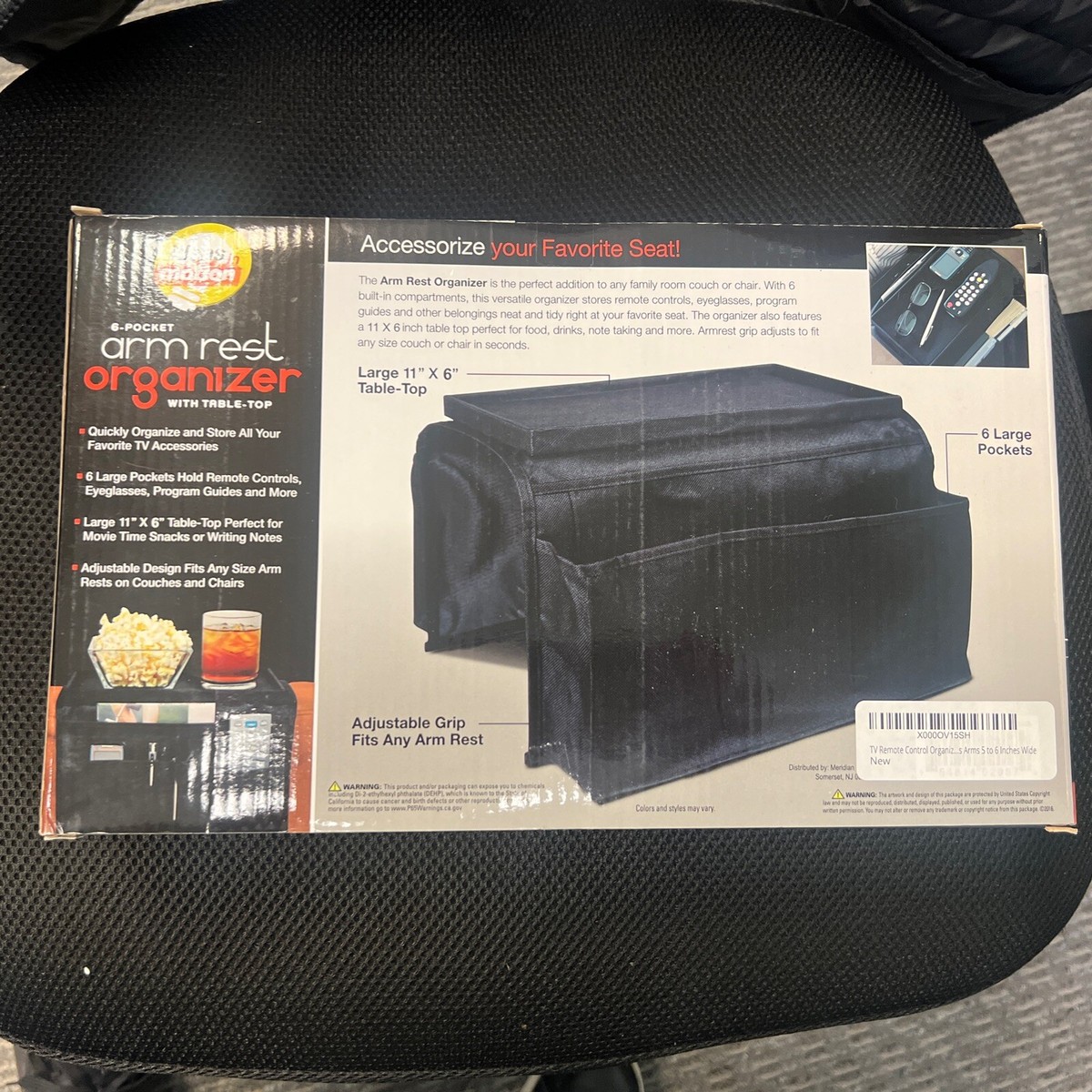 Brand New Pocket Sofa Arm Rest Organizer Caddy Couch Tray Remote