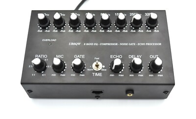 XLR EQ ICOM 8 Band Sound Compressor Equalizer with NOISE GATE RJ