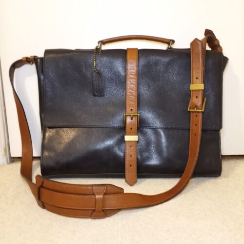 Coach Unisex Leather Messenger Bag 71188 - Afbeelding 1 van 13