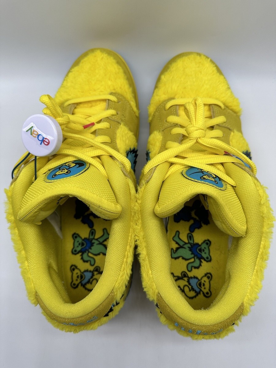 Nike SB Dunk Low x Grateful Dead Bears Opti Yellow Blue Nike SB Dunk Low x Grateful Dead Bears Opti Yellow Blue