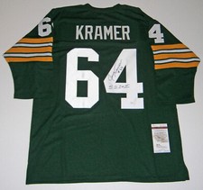 PACKERS Jerry Kramer signed jersey w/ SB I & II JSA COA AUTO Autograph Green Bay