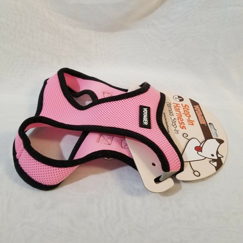 Imbracatura gilet step in rete meteo per cani e gatti di piccola taglia rosa nuova con etichette. - Foto 8 di 9