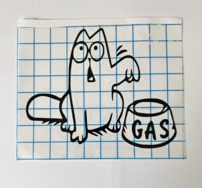 Car vinyl sticker, Cat Asking For Gas, Funny Stickers 11,5x9 | eBay