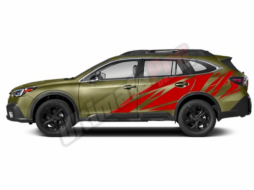 Sticker Decal Side Door Stripes for Subaru Outback Off road geometric pattern - 第 6/9 張圖片