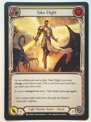 Flesh And Blood Monarch Take Flight (Yellow) MON055 1st Edition NM/M