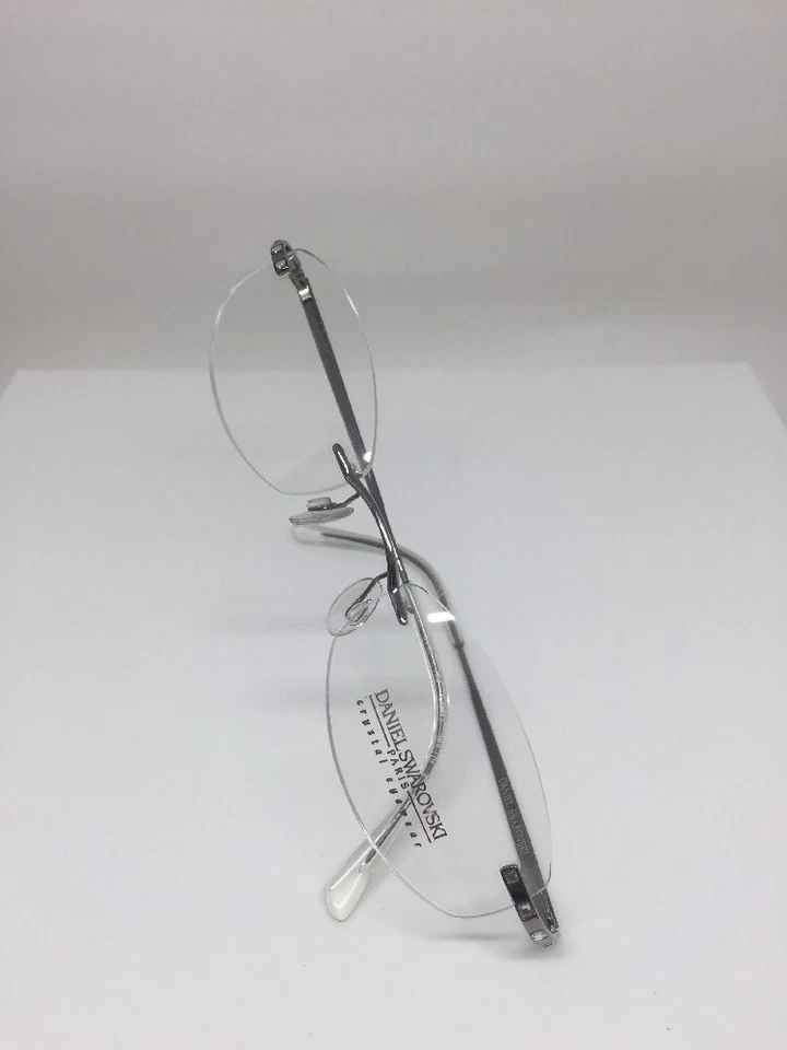 全新 复古 Daniel Swarovski S 058 无框眼镜 23KT GP 水晶奥地利 — 第 2/4 张图片