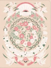 The Jesus Bible Artist Edition, ESV, Leathersoft, Peach Floral, Zondervan, 97803