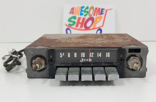 1970's 1KJ1024 AMC Jeep CJ5 CJ6 Jeepster Commando Gladiator AM Radio - UNTESTED