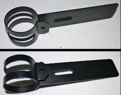 Ø52-55mm MGM BIKES Halter zur Lampenmasken Montage an die Gabel / Gabelschellen