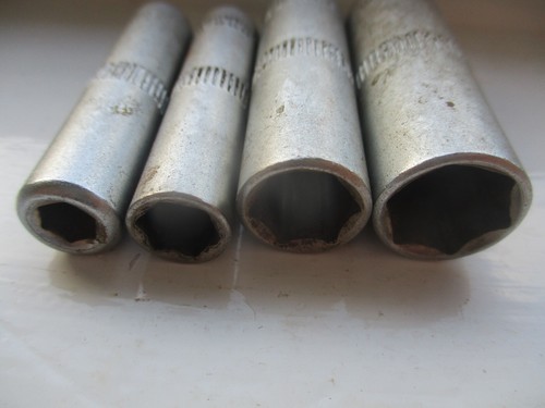 4 Metric Chrome Vanadium Deep Sockets - 1/4" drive - 6 8 11 & 13mm - Picture 6 of 8
