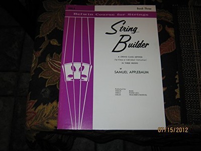APPLEBAUM, SAMUEL - STRING BUILDER - BOOK 3 FOR VIOLA - **BRAND NEW**