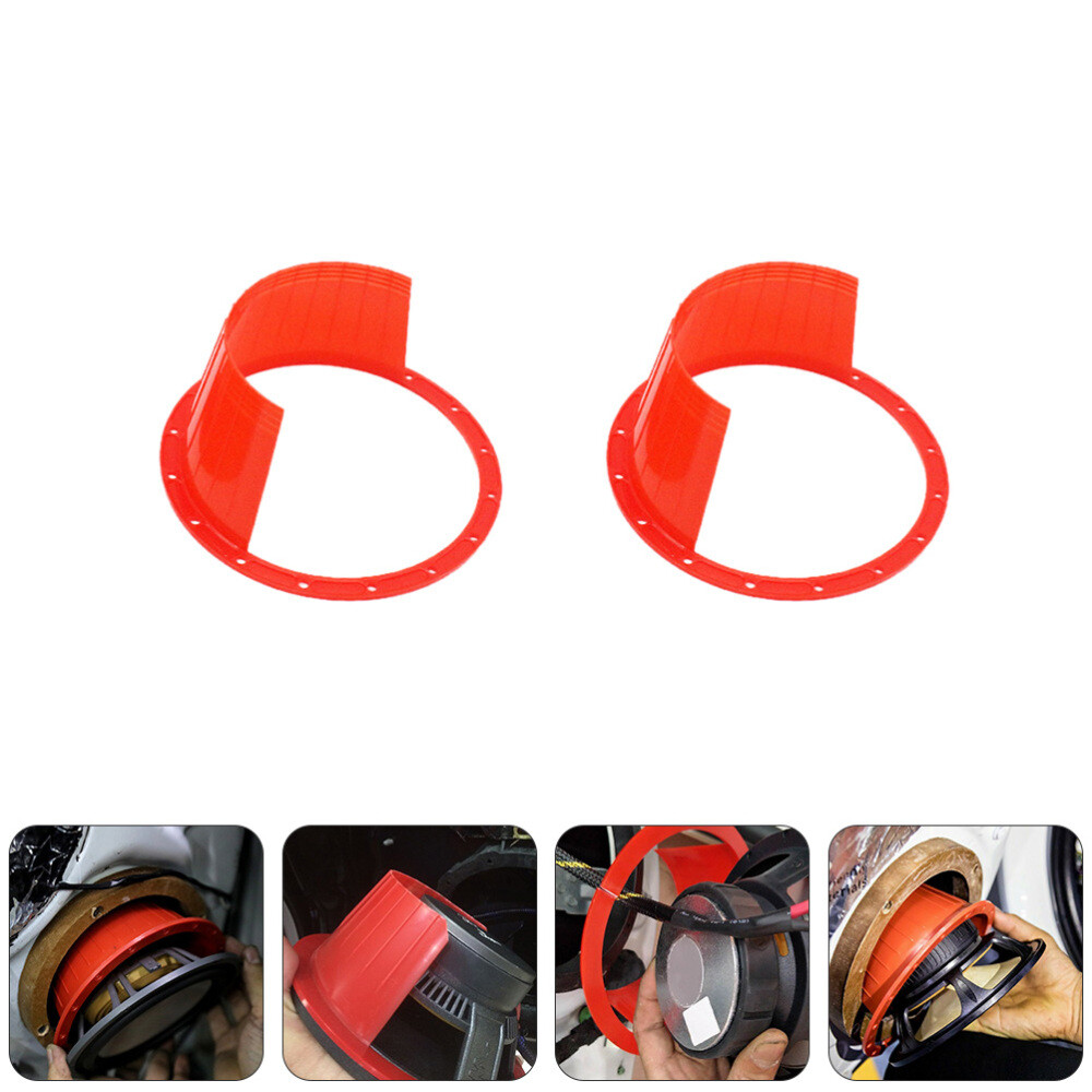 2 Pcs Car Speaker Protection Pad Waterproof Cover Audio Accessories