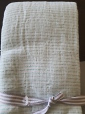 Carter's htf NWT Aqua blu stripes Muslin Baby Blanket swaddle 2015 boy lovey