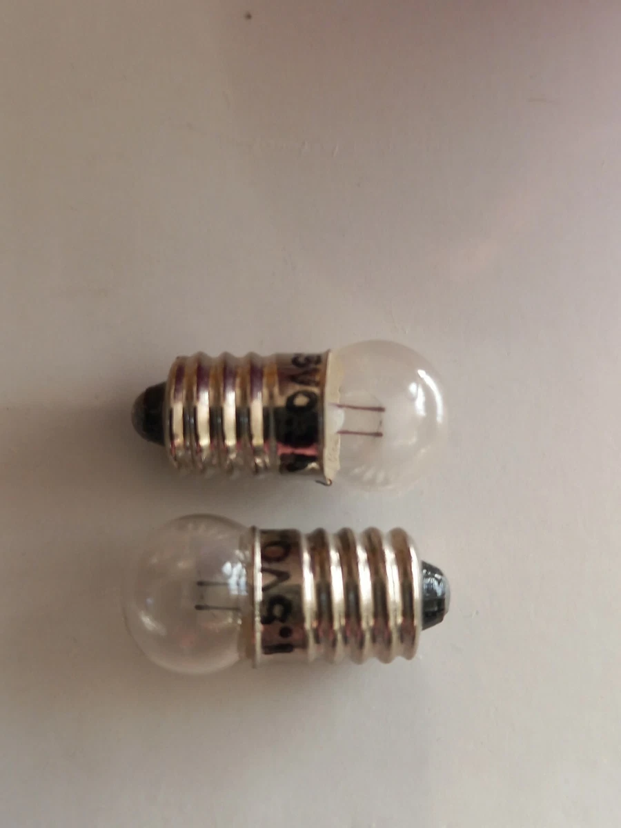 New 1.5v 0.3A MES Miniature Edison Screw Clear Round Model Bulbs