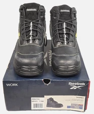 Reebok Work TRAINEX Men's 6" Black Sport Boot With Net Guard Size 7.5M RB6755