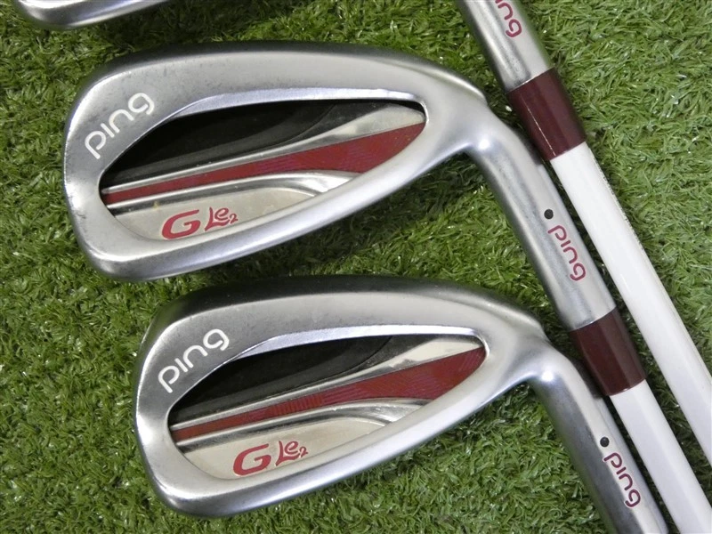 PING G Le2 Womens Irons 7-9 (No P Wedge) ULT 240 Lite Ladies Graphite Black Dot  - Image 2 of 4