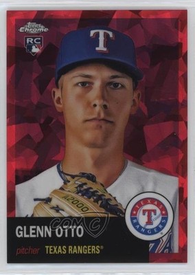 2022 Chrome Platinum Anniversary Red Atomic Refractor Glenn Otto Rookie RC 06y2