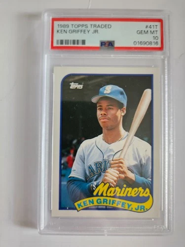 1989 Topps Traded Ken Griffey Jr #41T PSA 10 Rookie Seattle Mariners