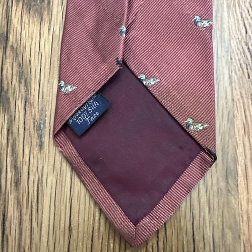Ferrell Reed for Family Britches hand made neck tie silk mallard duck - Picture 5 of 6