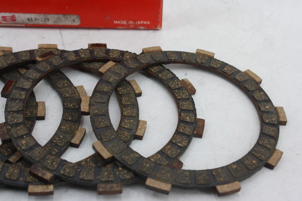 JUEGO DE 5 PLACAS DE FRICCIÓN EMBRAGUE VESRAH NOS PARA 74-75 YAMAHA MX125 YZ125 MX100 Foto 3 de 4