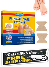 Extra Strength Nail Repair Patches 28ct – 8-Hour Nighttime Toenail Care