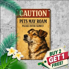 Beware Of Dog On Premises No Trespassing Guard Security Notice Metal Tin Sign