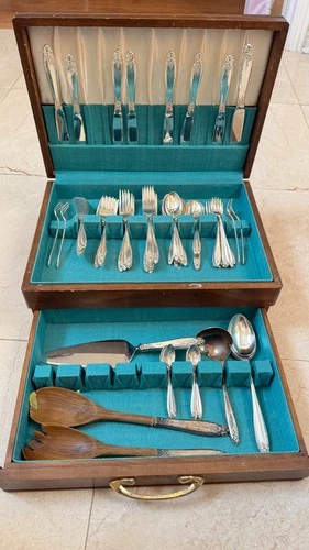 Vintage Prelude by International Sterling Silver Flatware 76 pcs