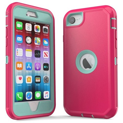 Pink For Apple iPhone SE 2022 3rd Gen 2nd 2020 Heavy Duty Case Shockproof Cover