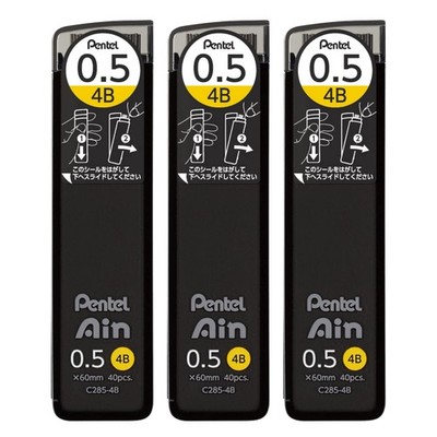Smooth Writing Instrument Black Pencil 0.5mm Break Resistant Stain Resistant