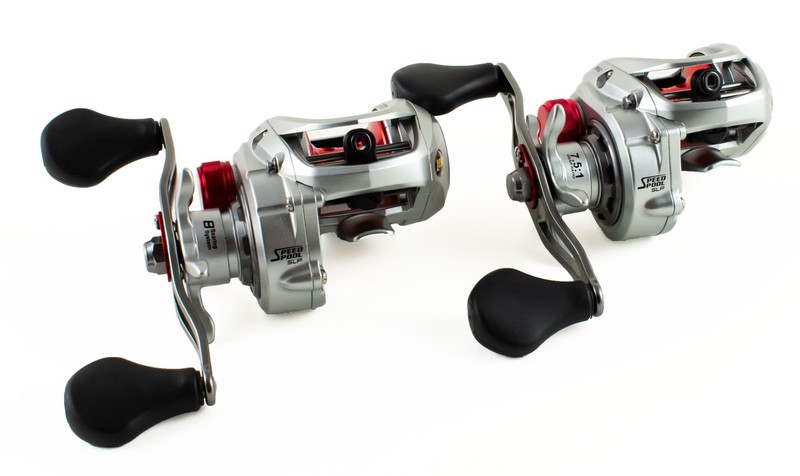 (LOT OF 2) LEWS LASER MG SPEED SPOOL SLP LSG1SHAMG 7.5:1 RH BAITCAST REEL NO BOX
