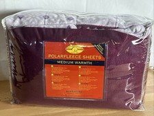 Berkshire Blanket Polarfleece Full Size Sheet Set - Medium Warmth - Extra Soft