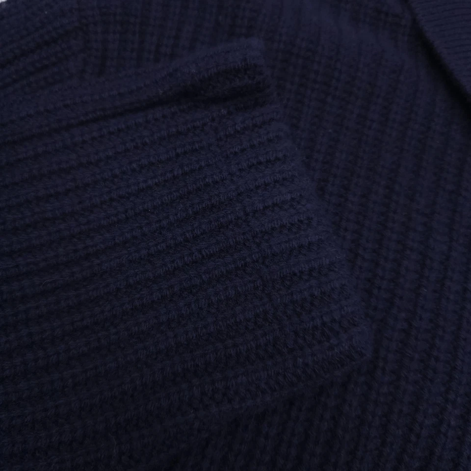 $328 Polo Ralph Lauren Azul Lana y Algodón Cárdigan Suéter Para Hombres Talla XL Foto 3 de 4