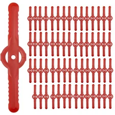 60 Pcs String Trimmer Head Blades Replace, Weed Eater Wacker Blades Plastic Repl