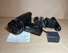 Sony FDR-AX53 Digital 4K Ultra HD Video Camcorder w/ Charger and Battery Tested