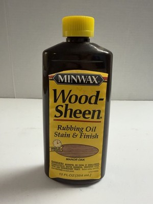 Minwax Wood-Sheen Oil Stain & Finish MANOR OAK 12 oz discontinued 90% Full