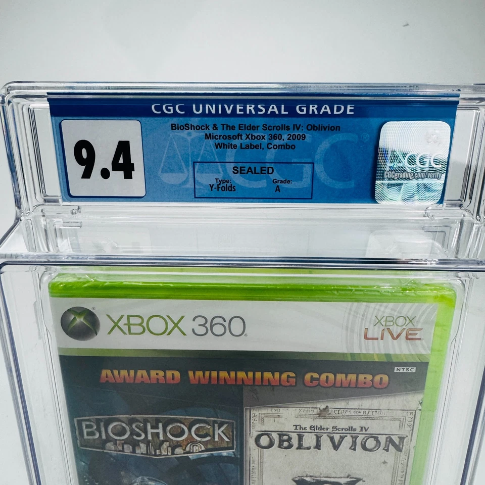 BioShock & The Elder Scrolls IV: Oblivion (Microsoft Xbox 360, 2009) CGC 9.4 A - Image 2 of 4