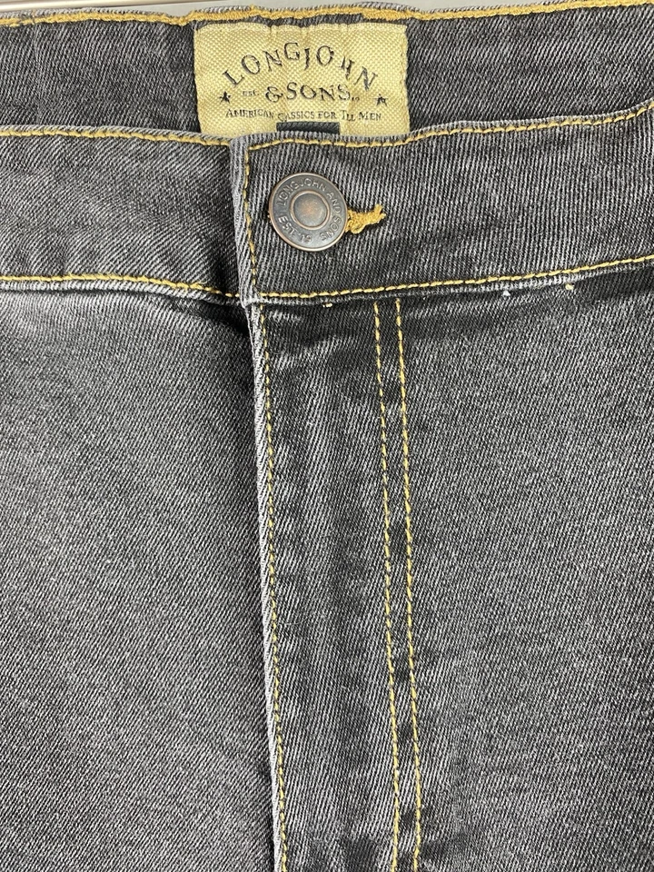 Pantalones de mezclilla largos John & Son America Classics para hombre alto 100 % índigo 38x38 Foto 4 de 4