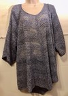 FADED GLORY WOMENS PLUS SIZE  3X OPEN WEAVE LIGHTWEIGHT KNIT TOP DENIM BLUE
