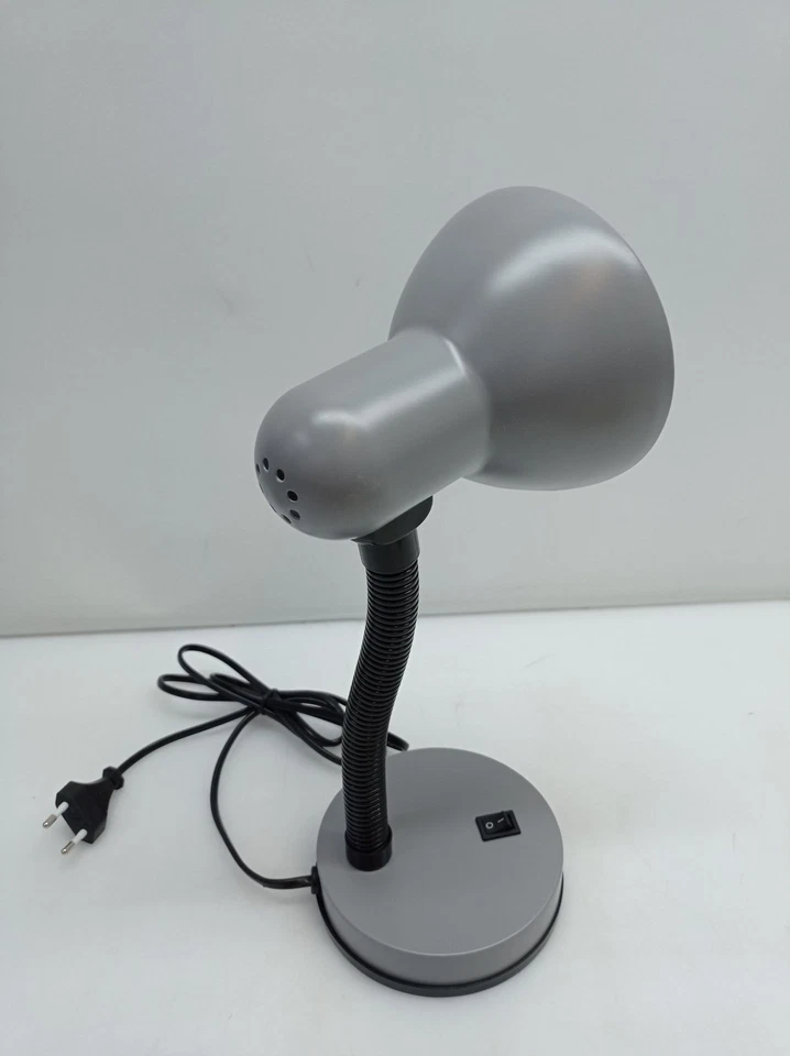 EGLO 90977 Basic 1 lampada da tavolo E27 plastica acciaio argento - Immagine 4 di 4