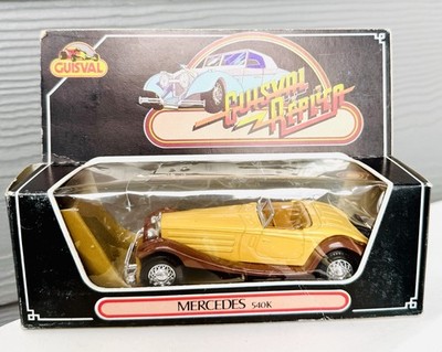 1980s Guisval 1/45 Scale Diecast 654 - Mercedes Benz 540K - Beige/Brown Toy