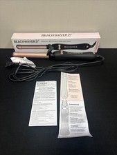 BEACHWAVER Co. B1 Rotating Curling Iron Midnight Rose Even Heat Distribution 1"