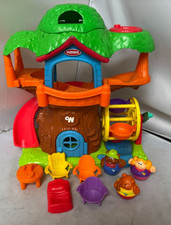 Vtg 2004 Playskool Weebles Musical Treehouse playset Goldliocks Set WORKING