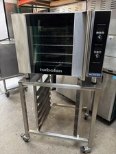 1/2 Sheet 4 Tray Electric Convection Oven Stand On Wheels Moffat TurboFan E31D4